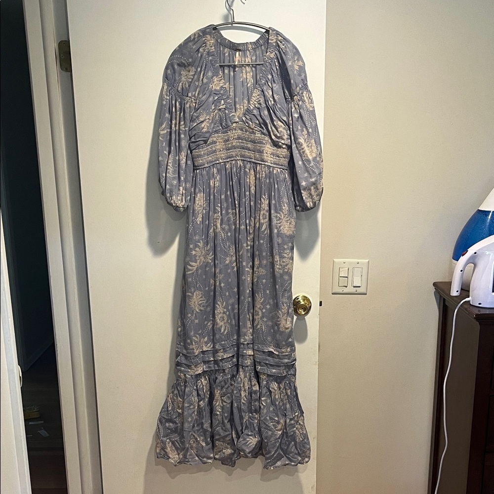 Free People Floral Long Sleeve Maxi Dress